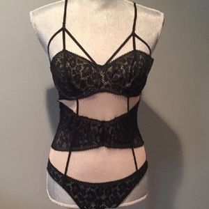 Calvin Klein sexy one-piece sheer body suit